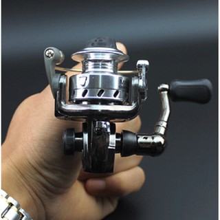 รอกตกปลา MN100 Silver ปรับหมุนได้ทั้งซ้ายและขวา