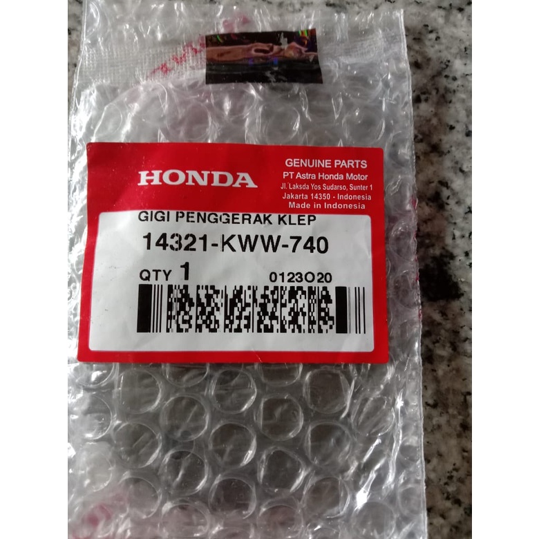 เกียร์ขับวาล์ว Honda Revo Fi 14321 KWW 740 เกียร์ไทม์มิ่ง