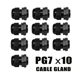 10 ชิ้น เคเบิ้ลแกลน Cable Gland PG7 / PG9 / PG11/ PG13.5 / PG16