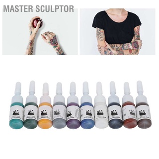 Master Sculptor ชุดหมึกสักร่างกาย 10 สี 50 มล.