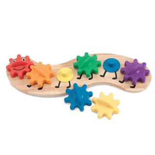 3084เกียร์ทอยตัวหนอน ของเล่นเด็กช่วยส่งเสริมการเรียนรู้เหตุและผล Rainbow Catepillar Gear Toy