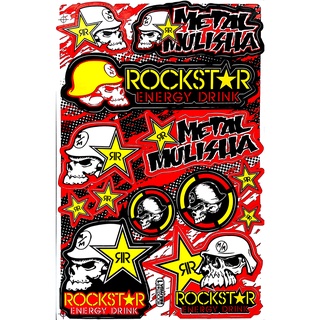 สติ๊กเกอร์แต่งรถ METAL MULISHA SE28 สติกเกอร์ติดรถมอไซค์ สติ๊กเกอร์หัวกระโหลก สติ๊กเกอร์แต่งรซิ่ง สติกเกอร์ติดรถ