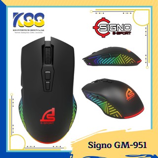 SIGNO E-Sport NAVONA Macro Gaming Mouse รุ่น GM-951 (Black) (เกมส์มิ่งเมาส์)