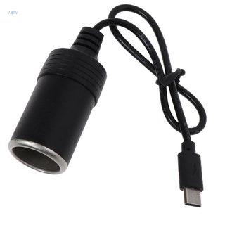 Nerv สายเคเบิลแปลงที่จุดบุหรี่ในรถยนต์ USB C PD เป็น 12V 36W สําหรับอุปกรณ์ 12V