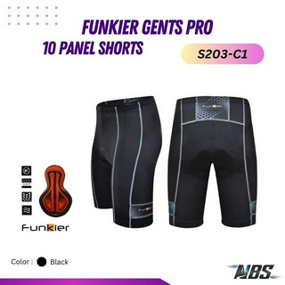 กางเกงปั่นจักรยาน Funkier Gents Pro 10 Panel Shorts S203-C1