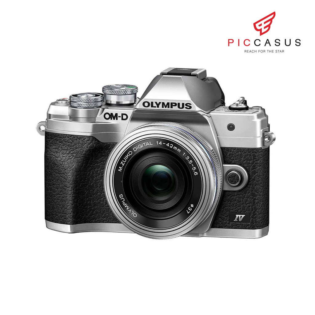 OM SYSTEM OM-D E-M10 Mark IV กล้องพร้อมเลนส์ M.ZUIKO DIGITAL ED 14-42mm F3.5-5.6 EZ camera PICCASUS