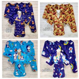 PLUTO Piyama 3IN1 Motif Kartun Katun
