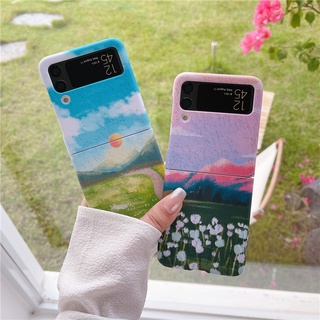 เคสแข็ง ลายการ์ตูนหมี กันกระแทก สําหรับ Samsung Galaxy Z Flip 3 Flip 4