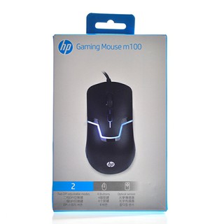 HP M100 Mouse USB Optical เม้าส์มีสาย (สีดำ)