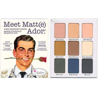 The Balm Meet Matt(e) Ador Eyeshadow Palette พาเลทอายแชโดว์เนื้อแมท 9 สี