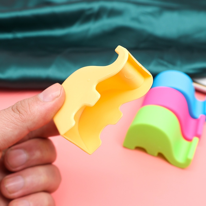 ที่วางโทรศัพท์ตั้งโต๊ะ พลาสติก สากล ช้าง / ขาตั้งโทรศัพท์ แบบพกพา / ที่วางโทรศัพท์มือถือแท็บเล็ต แบบตั้งโต๊ะ รองรับโทรศัพท์มือถือ เข้ากันได้กับโทรศัพท์ iPhone & Android - รูปที่ 3