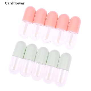 &lt;Cardflower&gt; หลอดเปล่า เติมได้ ขนาดเล็ก 5 มล. สําหรับใส่ลิปกลอส เครื่องสําอาง 10 ชิ้น