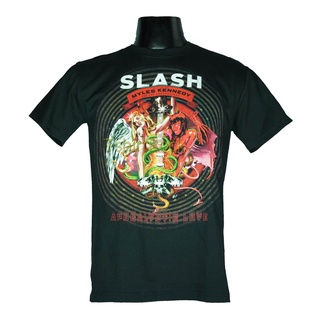 สไตล์ใหม่ เสื้อวง SLASH เสื้อยืดวงดนตรีร็อค เมทัล เสื้อร็อค สแลช SLS1231 ส่งจาก กทม. ผ้าฝ้ายแท้