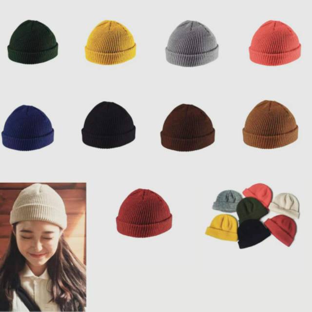 SHORT BEANIE | หมวก BEANIE พรีเมี่ยม | หมวก UNISEX THICK BEANIE สําหรับผู้หญิงและผู้ชาย