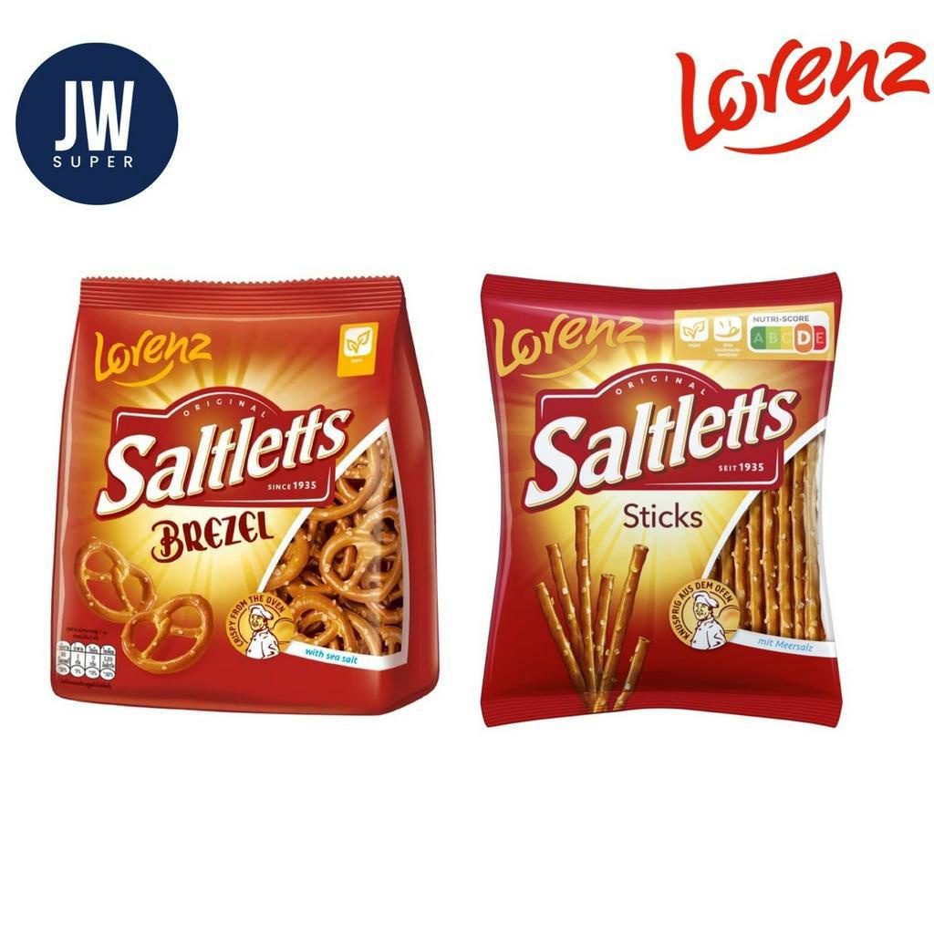 Lorenz Saltletts Sticks Brezel Cocktail ลอเรนซ์ ขนมปังอบกรอบรสเกลือ เพรซเซล ขนาด150 กรัม(g.)