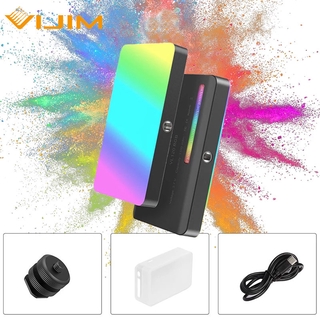 Ulanzi VIJIM VL120 RGB ขนาดเล็กแบบพกพาสีเต็ม 2500K-9000K LED เติมไฟหรี่แสงถ่ายภาพโคมไฟสำหรับสตูดิโอถ่ายภาพ Softbox