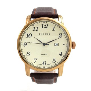 Julius นาฬิกาข้อมือผู้หญิง สายหนัง รุ่น J508 (brown/men) +