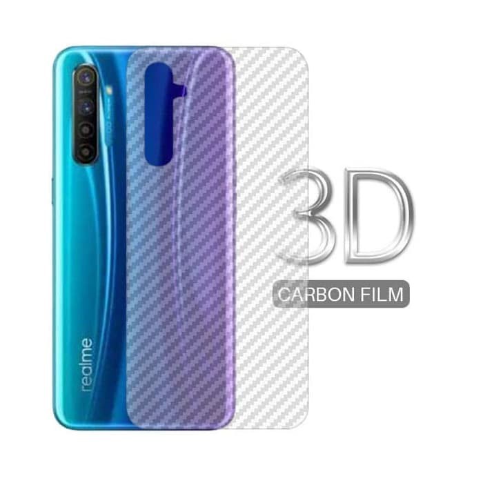 Carbon Skin REALME 5 / 5i / 5s / 5 PRO / 6 / 6 PRO / Narzo Anti-Scratch Back of Mobile phone Garskin