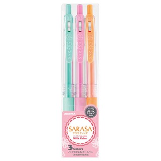 ปากกาเจล Zebra Sarasa CLIP 0.5 mm 5 Color Set JJ15-3C-MK