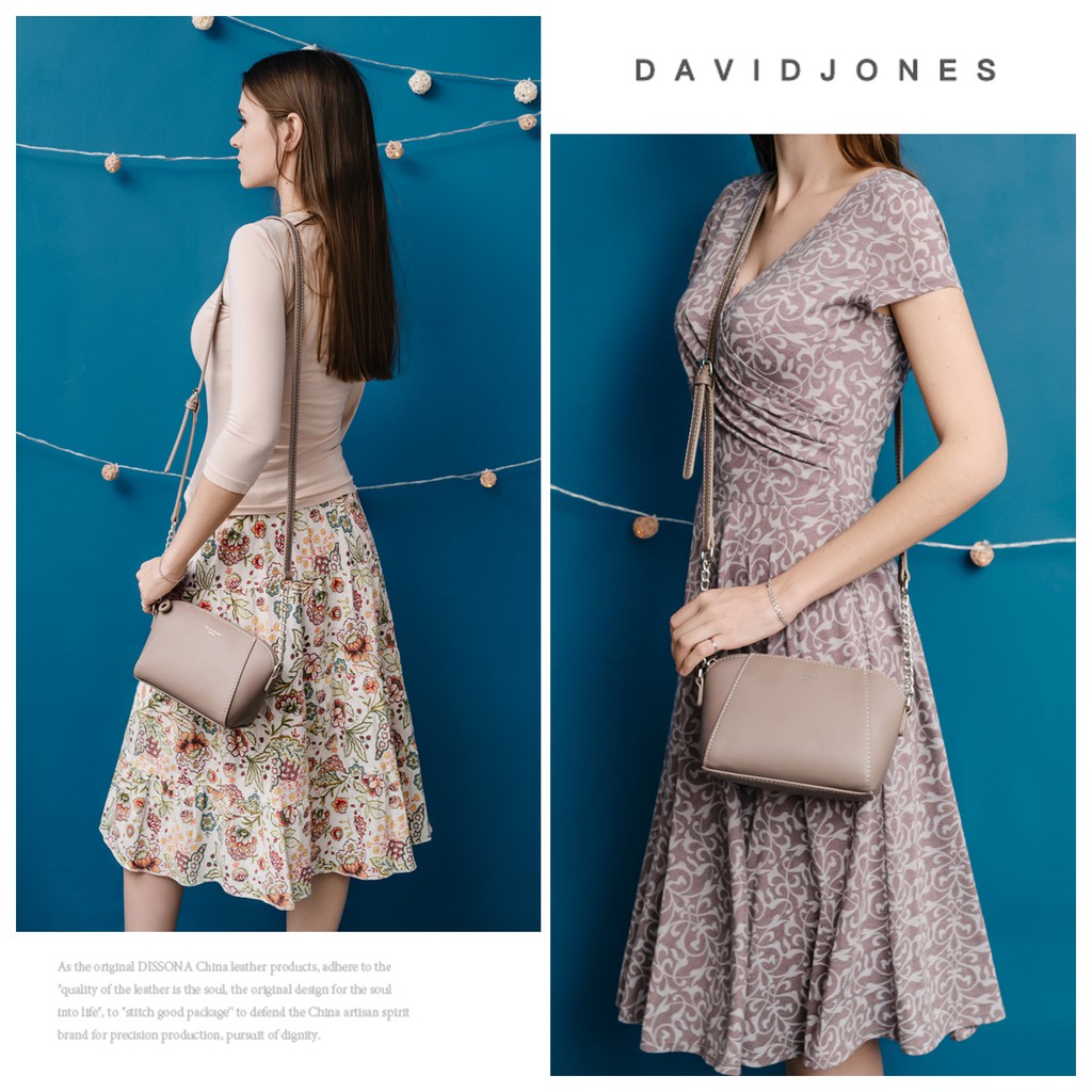 David Jones Paris กระเป๋าสะพายข้างเเฟชั่น สำหรับผู้หญิง #8