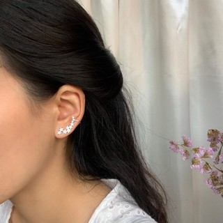 AW-0022/0023 Earcuff และต่างหูแบบเจาะรูปหมู่ดาว