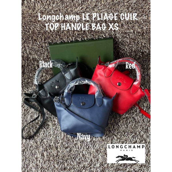 💕 Longchamp LE PLIAGE CUIR TOP HANDLE BAG