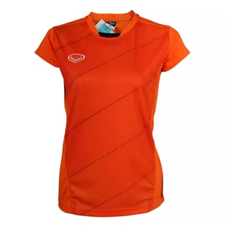 GRAND SPORT : เสื้อกีฬาหญิงแกรนด์สปอร์ต 014189  : size L : อก 38 : สีส้ม