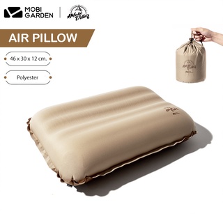 Mobi Garden หมอนเป่าลม น้ำหนักเป่า พับเก็บง่าย Air Pillow Camping (จัดส่งจากไทย)