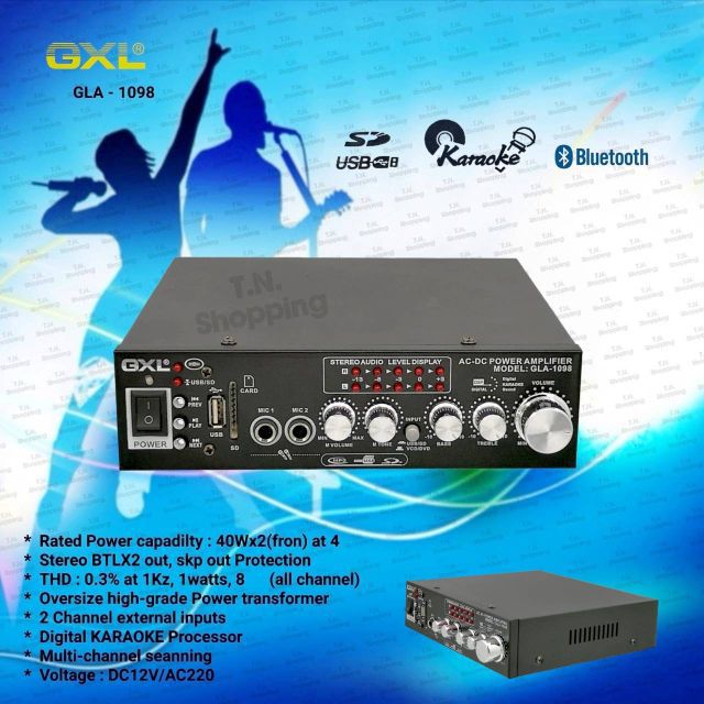 GXL ขยายเสียง  รุ่น GLA-1098