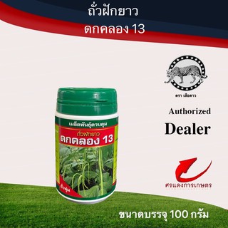 เมล็ดพันธุ์ ถั่วฝักยาวดกคลอง 13 (ไร้ค้าง) 100g