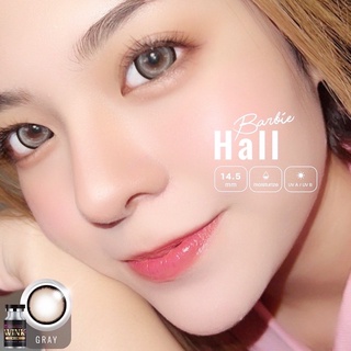 ✨Barbie Hall Gray ขนาดตาโต ตาตุ๊กตา (Bigeyes) สายตาปกติ สายตาสั้น☀️กรองแสง uv จดทะเบียนถูกต้อง 🇰🇷เลนส์สัญชาติเกาหลี🇰🇷