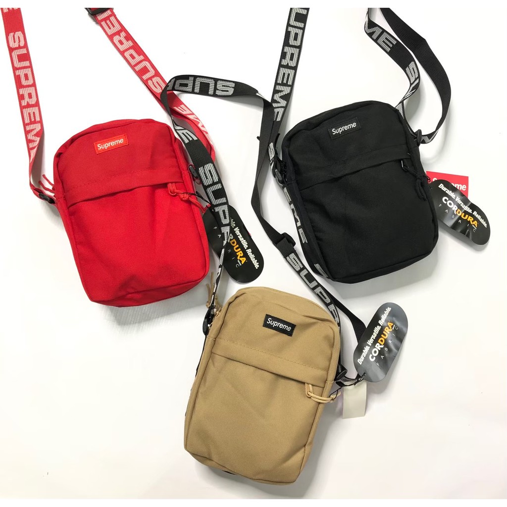 กระเป๋าเเขวนคอ SupremeCordura Fabric 2 Shopee Thailand