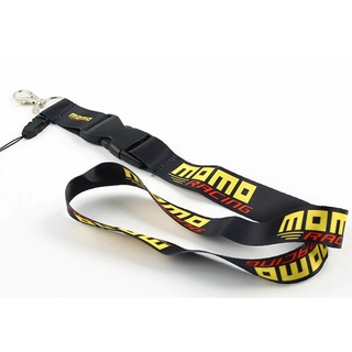 โมโม่ สายห้อยคอ พวงกุญแจ รถยนต์ มอเตอร์ไซค์ 2020 Car Auto MOMO Racing Lanyard for Racing Enthusiasts Parts neckstrap