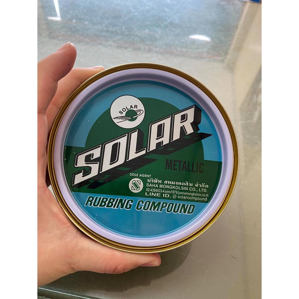 ครีมขัดรถ Solar ยาขัดหยาบ และขัดเงาในตัว โซลาร์ นํ้ายาขัดหยาบโซล่าร์ เนื้อละเอียด ขัดเงา เคลือบเงา ขัดลบรอย ขีดข่วน thumbnail 5