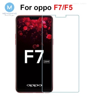 ฟิล์มกระจกนิรภัยกันรอยหน้าจอ แบบใส 9h สําหรับ oppo f7 f5