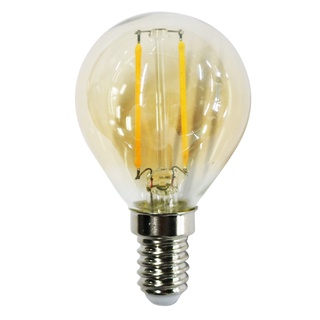 หลอดไฟ LED FILAMENT G45 BULB 2วัตต์ แสงสีเหลือง ขั้วE14 หลอดสีชา