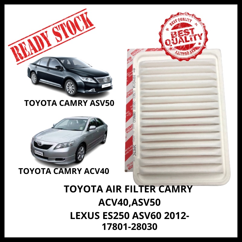 กรองแอร์ Toyota Camry Acv40 ACV50 , Lexus ES250 Acv60 ไส้กรองอากาศเครื่องยนต์ อะไหล่ OEM - 17801-280