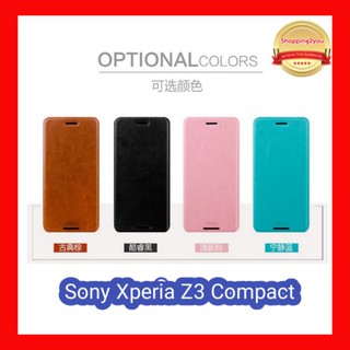 [Sony Z3 Compact] เคสหนังฝาพับข้างของแท้จากแบรนด์ Mofi Leather Case