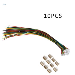 Chua ตัวเชื่อมต่อไมโคร 1.25 มม. JST T-1 4-Pin พร้อมสายไฟ x 10 ชุด