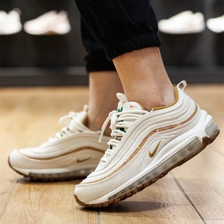 * พร้อมสต็อก * Nike Air Max 97 SE Bullet ดอกไม้เย็บปักถักร้อย Cushioning รองเท้าผู้หญิง Running DC4012 ขายร้อน VqE6