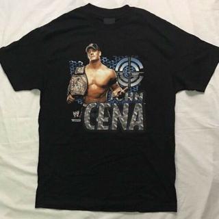 เสื้อยืด พิมพ์ลาย John Cena WWE ขนาดใหญ่ สีดํา สําหรับผู้ชาย