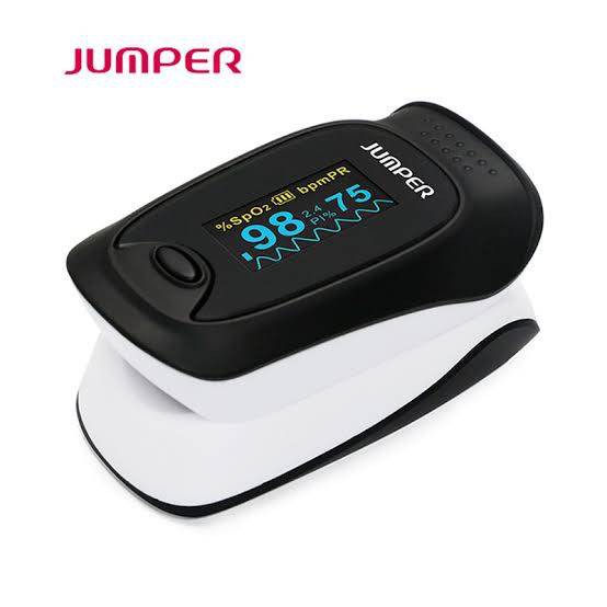เครื่องวัดออกซิเจนปลายนิ้ว Fingertip Pulse Oximeter แบรนด์ JUMPER รุ่น JPD-500D (OLED) รับประกัน1ปี 🔺สินค้าพร้อมส่ง