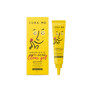 [ขายดี] CURA-MD เจลแต้มสิว สูตรเร่งด่วน สิวยุบไว ในข้ามคืน Prebiotic Anti-Acne Clear Gel 8 กรัม