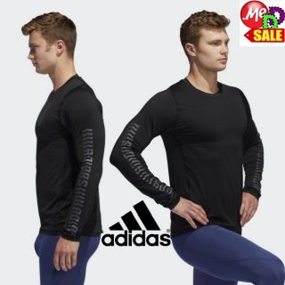 Adidas - ใหม่ เสื้อยืดเทรนนิงทรงที่รัดกระชับกล้ามเนื้อ ADIDAS ALPHASKIN GRAPHIC TEE FJ5148