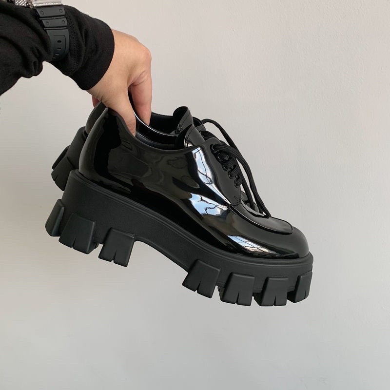 ꒰ size 36-43 ꒱ พร้อมส่งในไทย1-2วันถึง รองเท้าหนังขนาดเล็กหญิงสไตล์อังกฤษ 2021 ใหม่เกาหลี