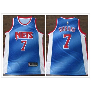 เสื้อกีฬาแขนกุด ลายทีม NBA Brooklyn Nets No.7 DURANT สไตล์คลาสสิก พลัสไซซ์