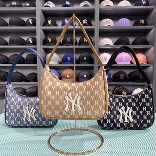 MLB กระเป่า ของแท้ 100% กระเป๋าคล้องไหล่ กระเป๋าผู้หญิง กระเป๋าใบเล็ก NY UNISEX CURVED CAPNY NEW YORK YANKEE