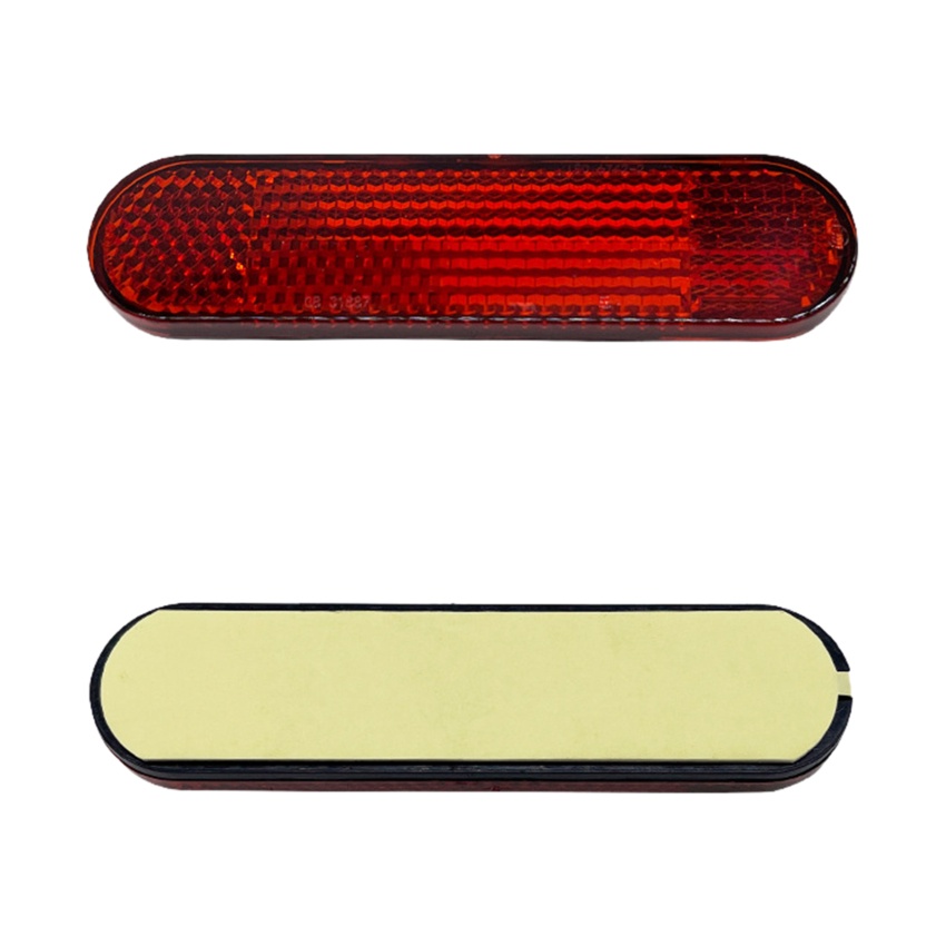 1 คู่สีแดง Reflectors รถบรรทุกพลาสติก Reflectors รถจักรยานยนต์ ATV Dirt Bike รถ Reflector ความปลอดภัยคําเตือนส้อม Reflectors