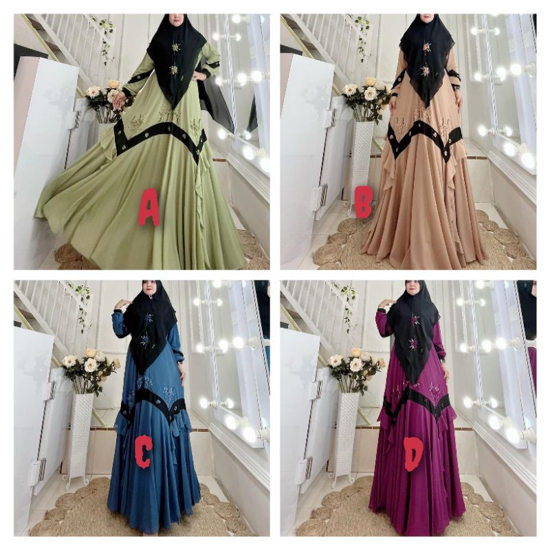 พร้อม SHIP RAISYA SYARI/CHANDA SYARI/SYARI SEQUIN/LATEST SYARI/DHEAAFECCENA/BEAUTIFUL SYARI BY AJEZA