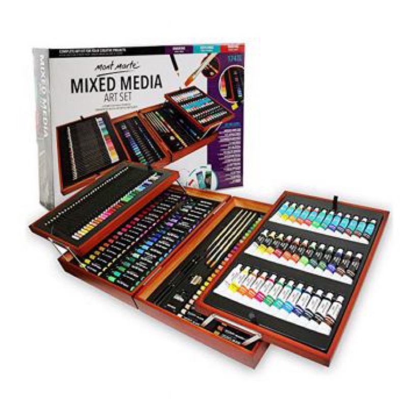 MONT MARTE MIXED MEDIA ART SET 174 PIECES Shopee Thailand